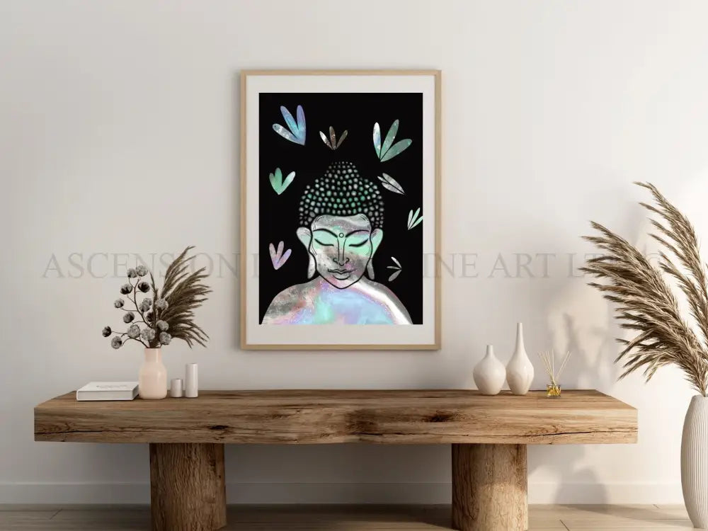 Buddha art print, spiritual wall art