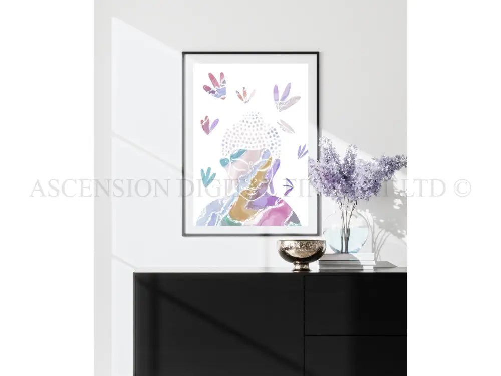 Buddha art print, spiritual wall art