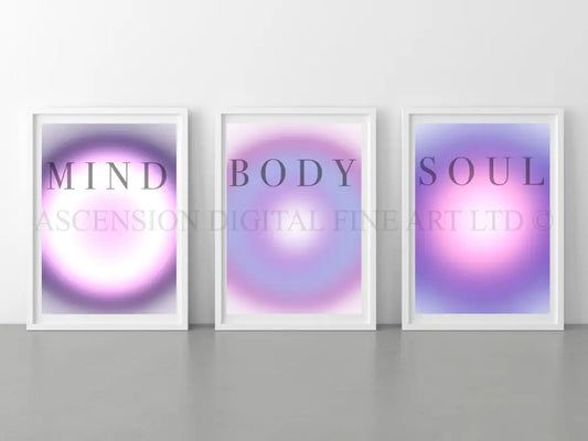 Spiritual Aura Art Print | Set of Three