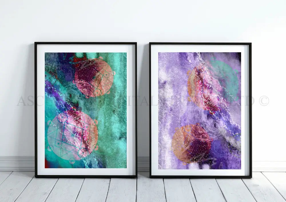 Sacred geometry art print, spiritual wall art