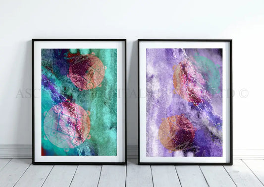 Sacred geometry art print, spiritual wall art