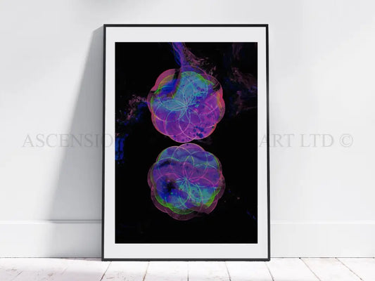 Sacred geometry art print, seed of life wall art