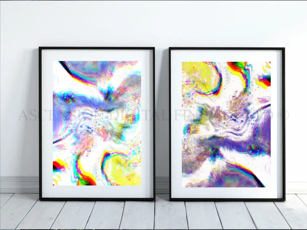 Abstract coastal art print