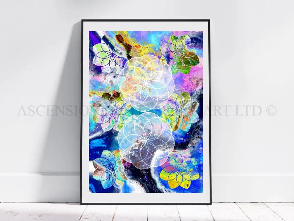Sacred geometry art prints, spiritual wall art