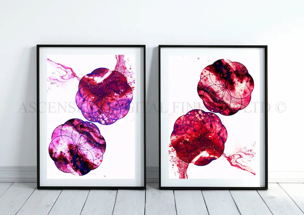 Sacred geometry art print, spiritual wall art