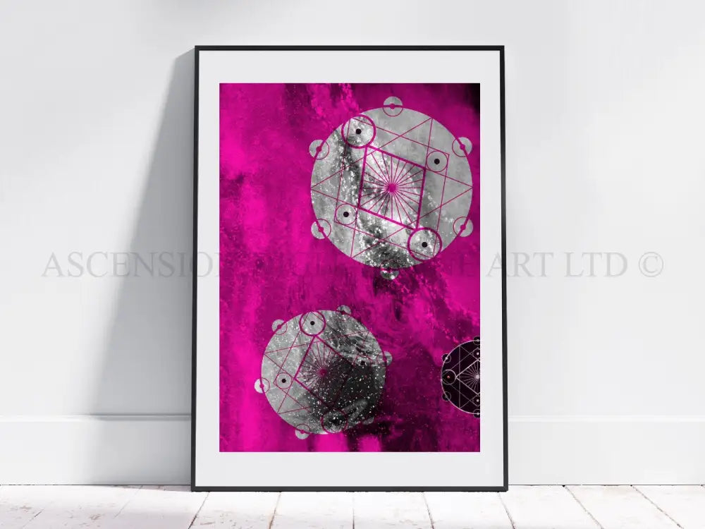 Sacred geometry art print, spiritual wall art