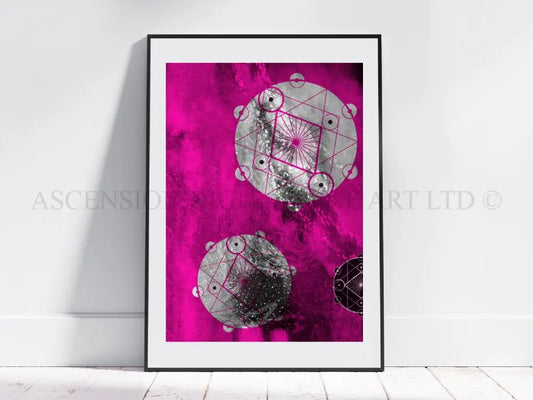Sacred geometry art print, spiritual wall art