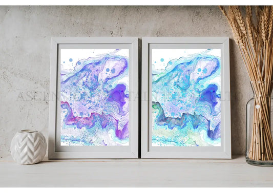 abstract coastal art prints