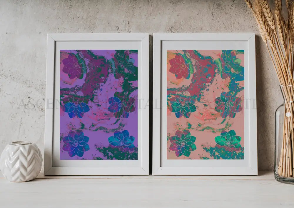 Sacred geometry art print, spiritual wall art