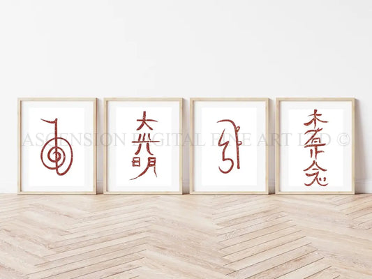 Reiki healing art prints, reiki wall art
