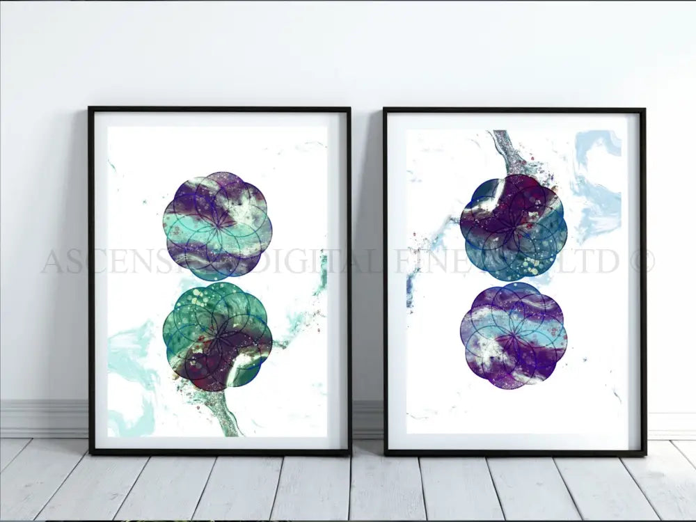 Sacred geometry art print, spiritual wall art