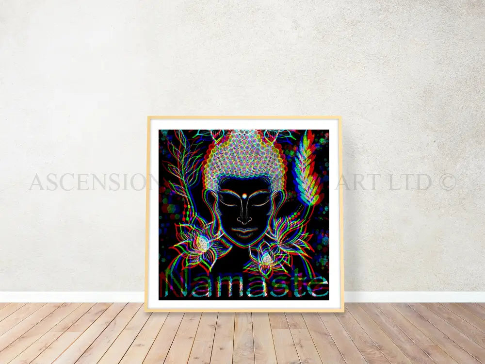 Buddha art print, spiritual wall art 