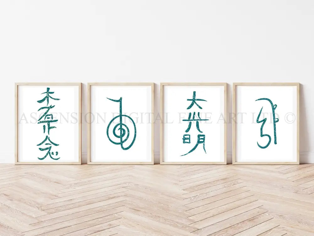 Reiki symbol art print, reiki wall art