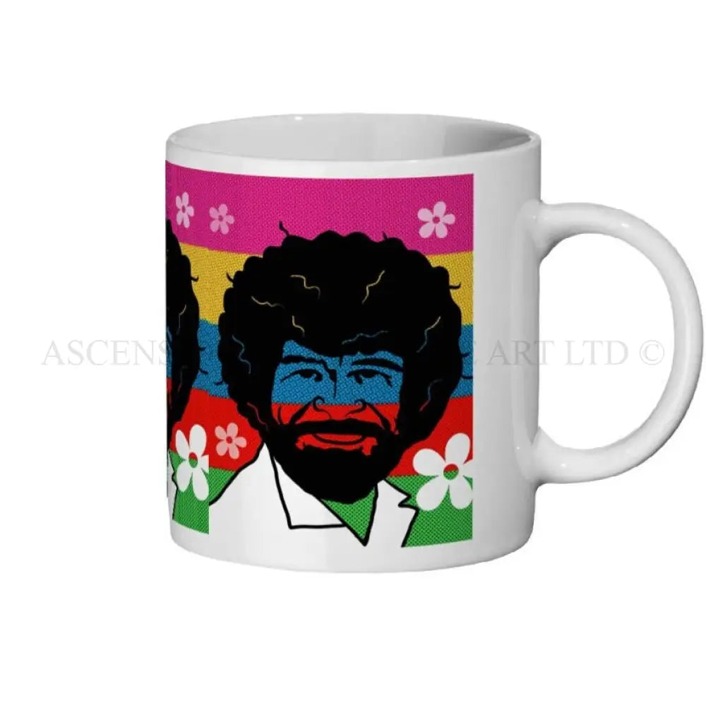 Bob Ross 11oz ceramic gift mug.