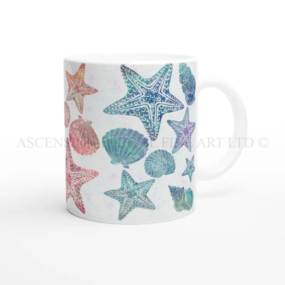 Coastal White 11oz Ceramic Mug