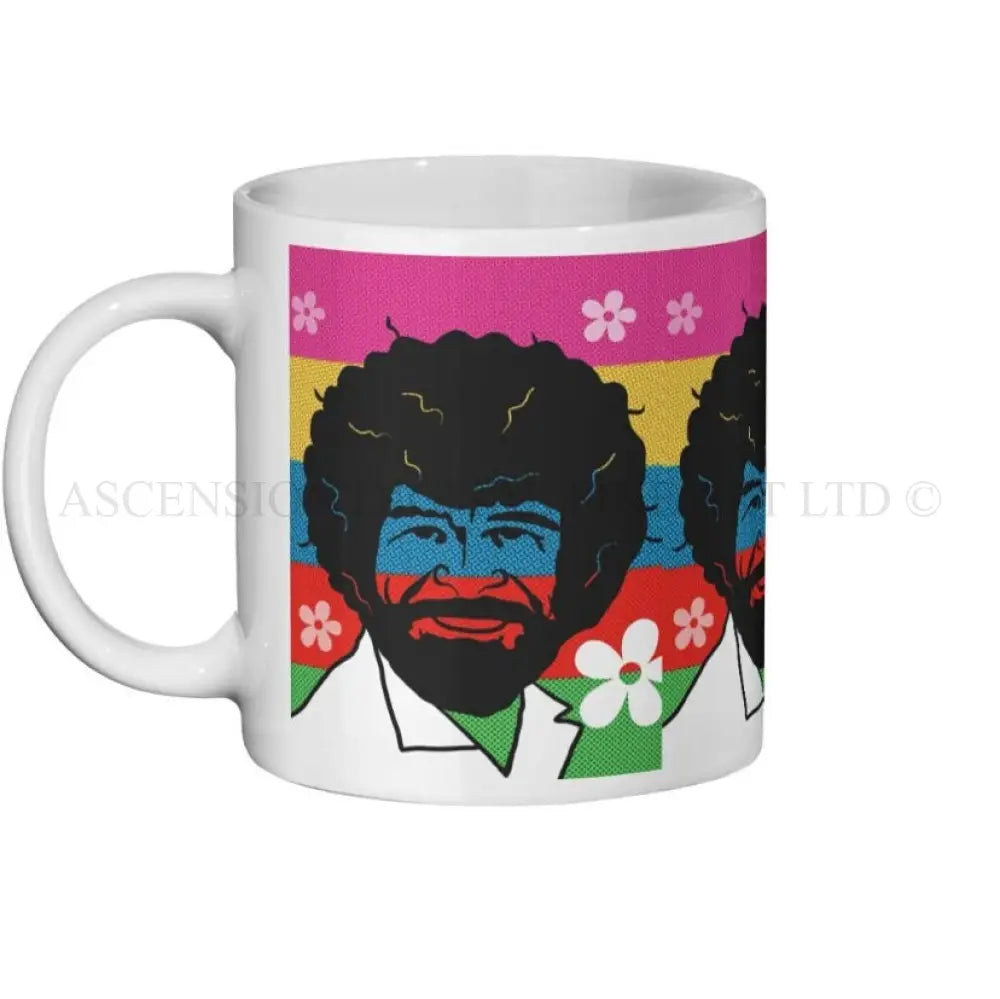 Bob Ross 11oz ceramic gift mug.