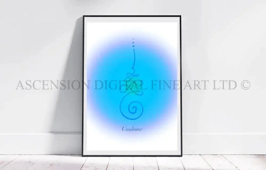 Angelic symbols art print, healing Zibu wall art