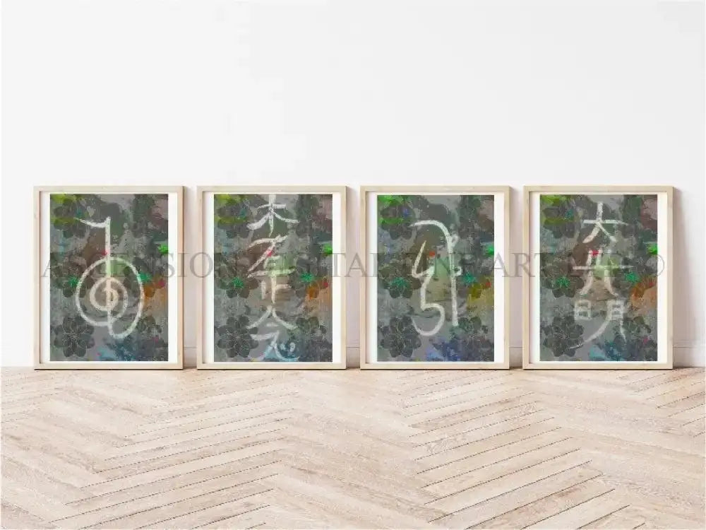 Reiki healing art print, spiritual wall art
