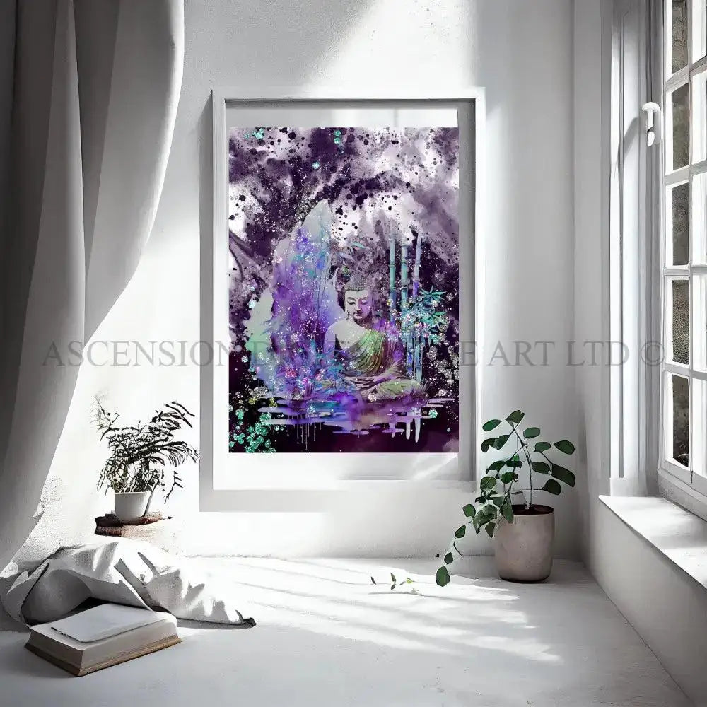 Buddha art print, spiritual wall art