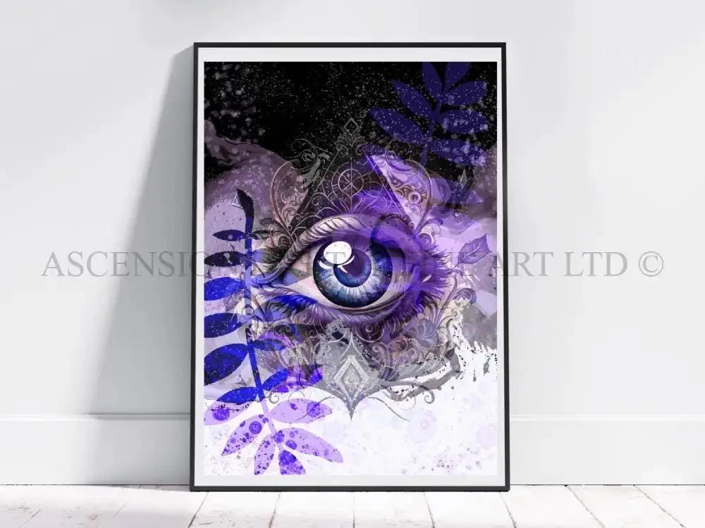 Meditation art print, spiritual wall art