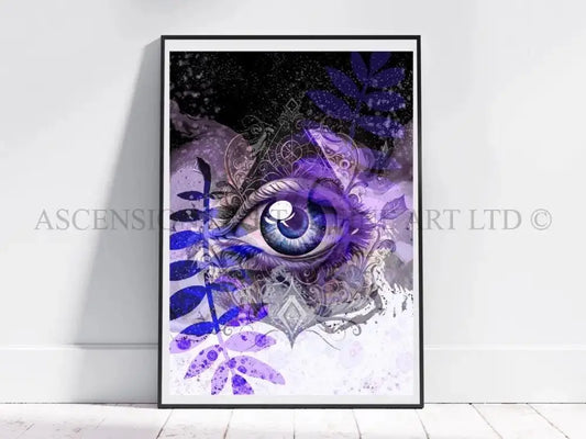 Meditation art print, spiritual wall art