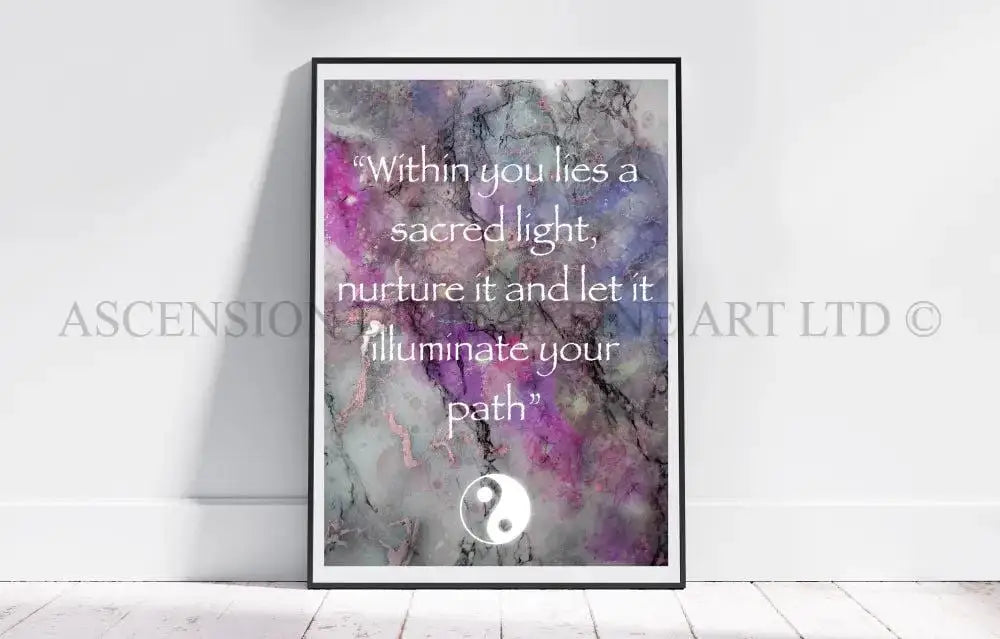 Inspirational quote art print