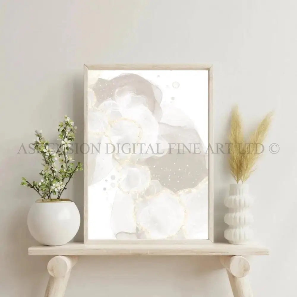 Neutral Abstract Art Print