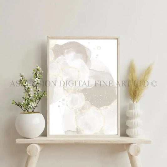 Neutral Abstract Art Print