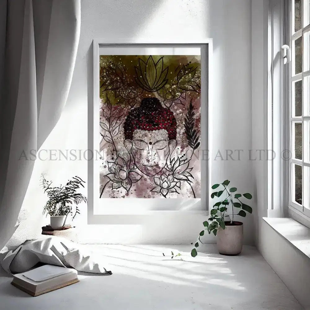 Buddha art prints, spiritual wall art