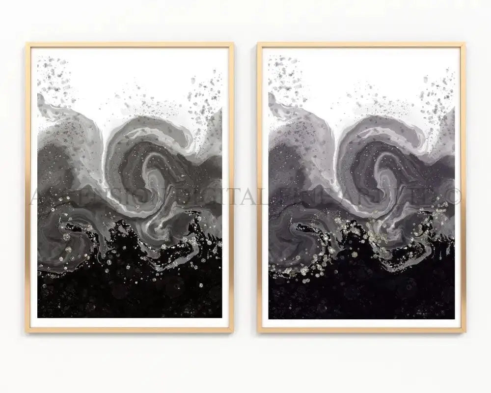 Abstract coastal art prints