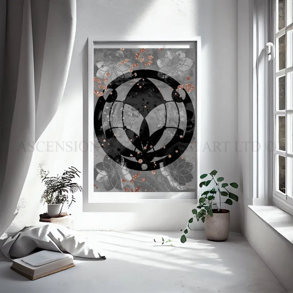 Meditation art print, meditation wall art