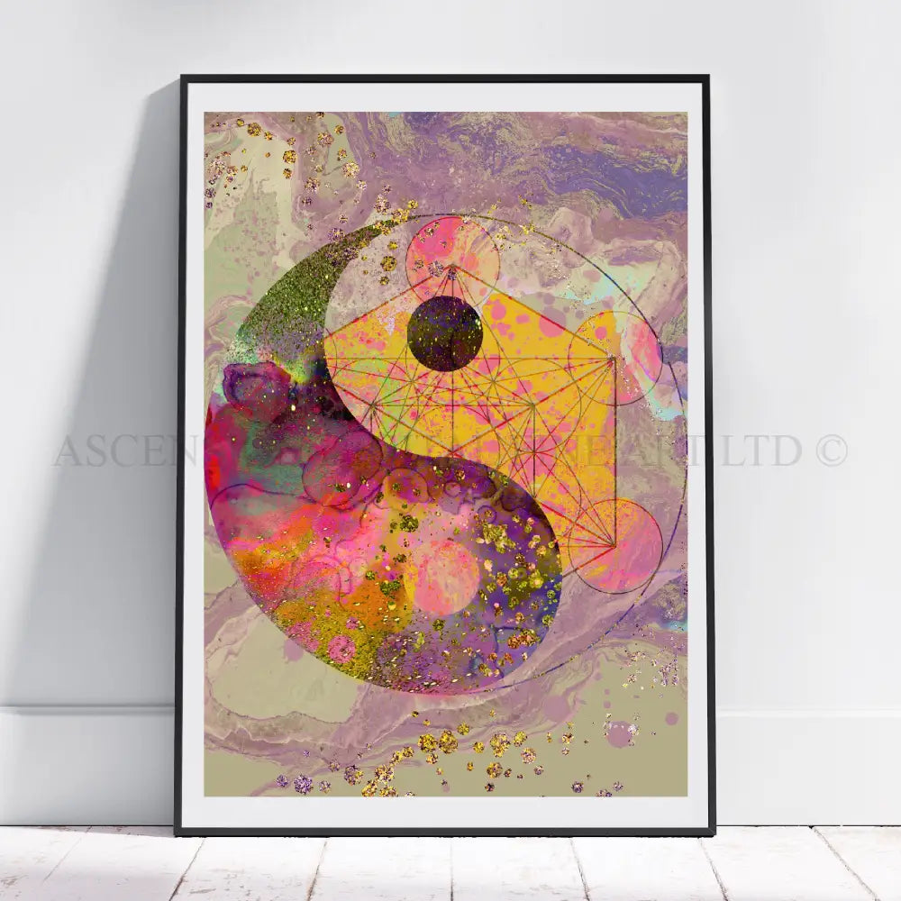 Meditation art print, zen wall art