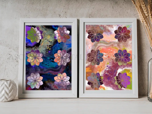 Seed of life art print, spiritual wall art