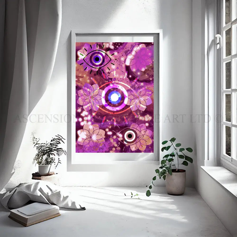 Meditation art print, meditation wall art