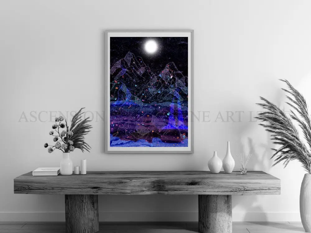 Mountain art print