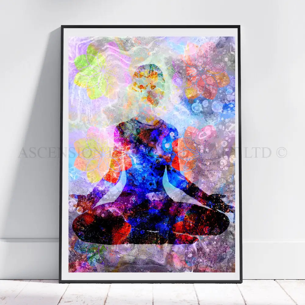 Meditation art prints, spiritual wall art