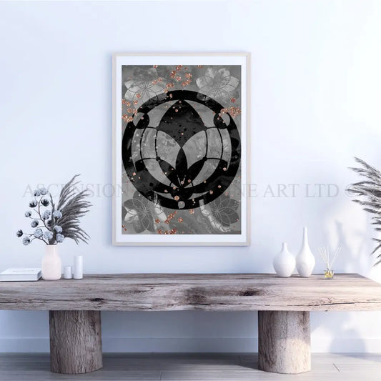 Meditation art print, meditation wall art