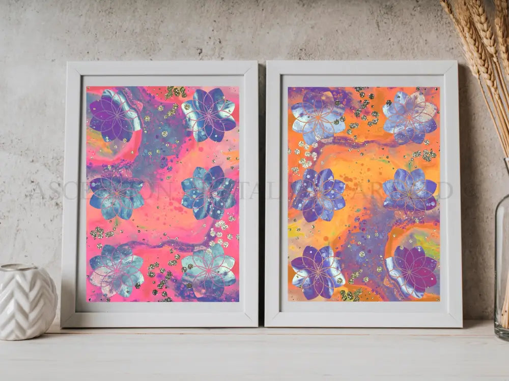 Seed of life art prints, sacred geometry wall art
