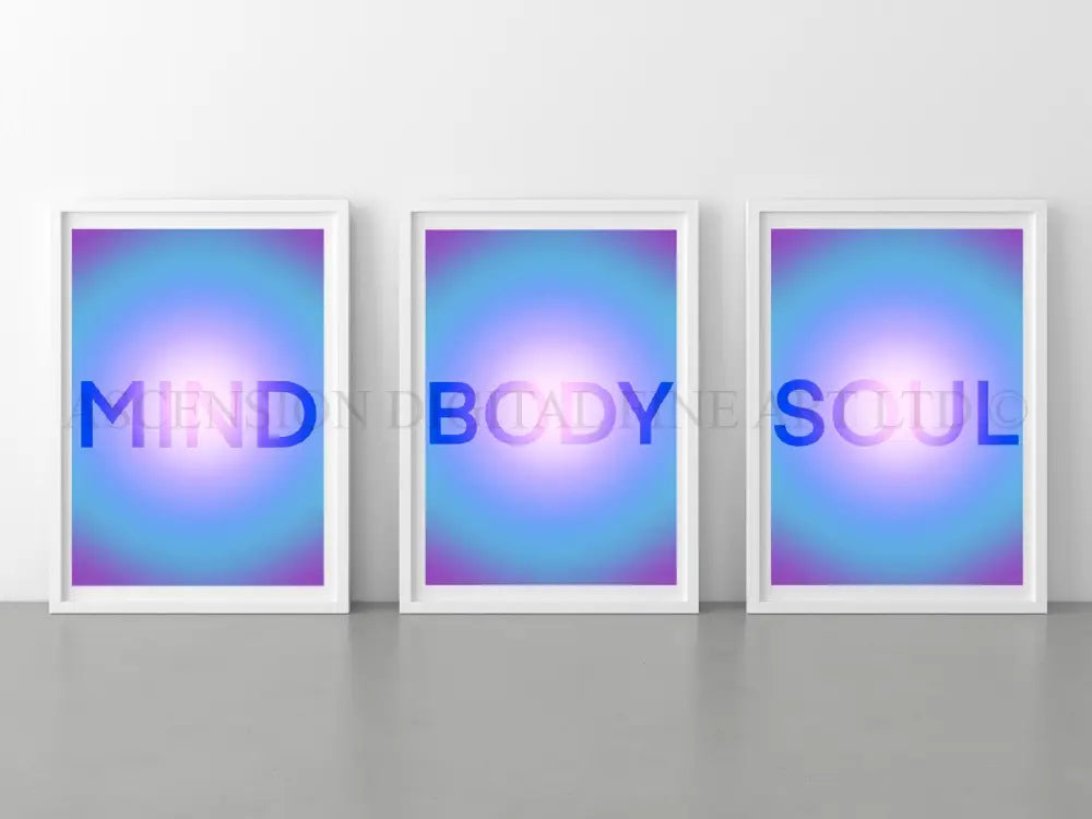 Spiritual Aura Art Print | Set of Three