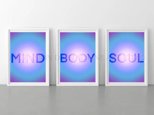 Spiritual Aura Art Print | Set of Three