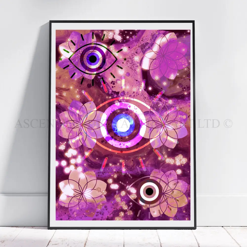 Meditation art print, meditation wall art