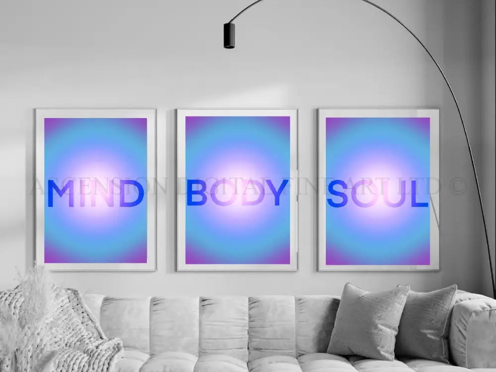 Spiritual Aura Art Print | Set of Three