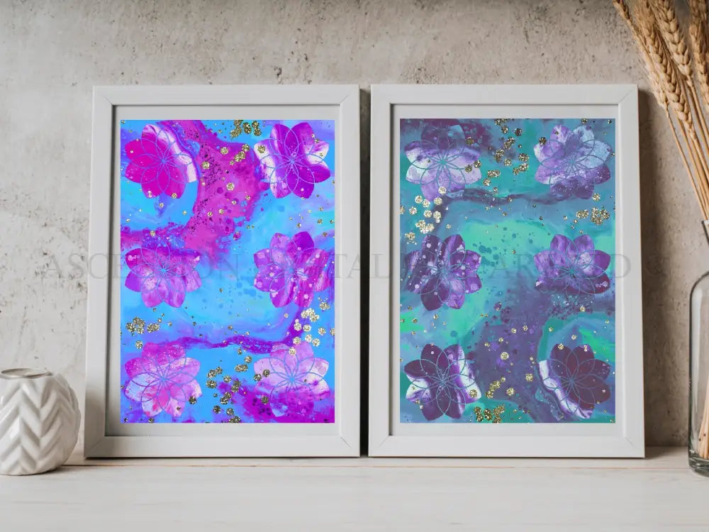 Sacred geometry art print, spiritual wall art 